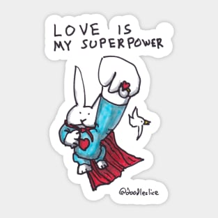 Love Is My Superpower Returns Sticker